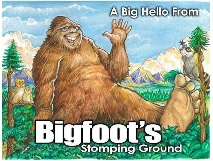 Bigfoot Waving Magnet