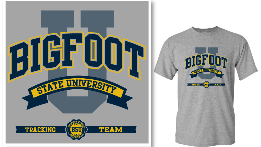 Bigfoot State University T-shirt or Hoodie