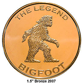 Bigfoot Gold  Colored Medallion